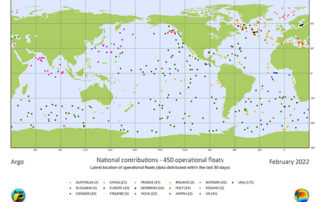 BGC Argo Array National Contributions Feb 2022