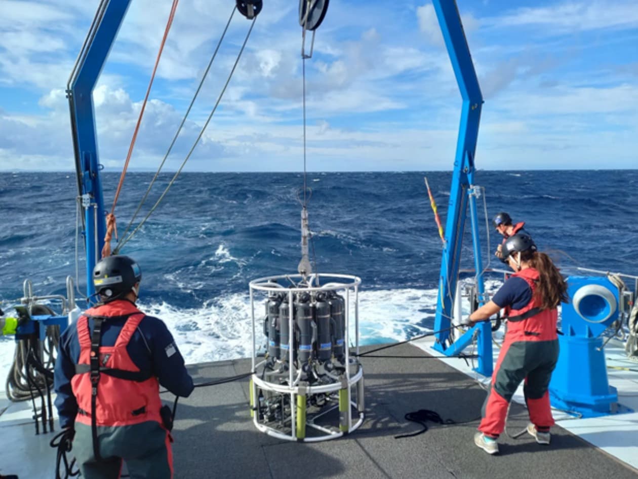 A group of people on a dock