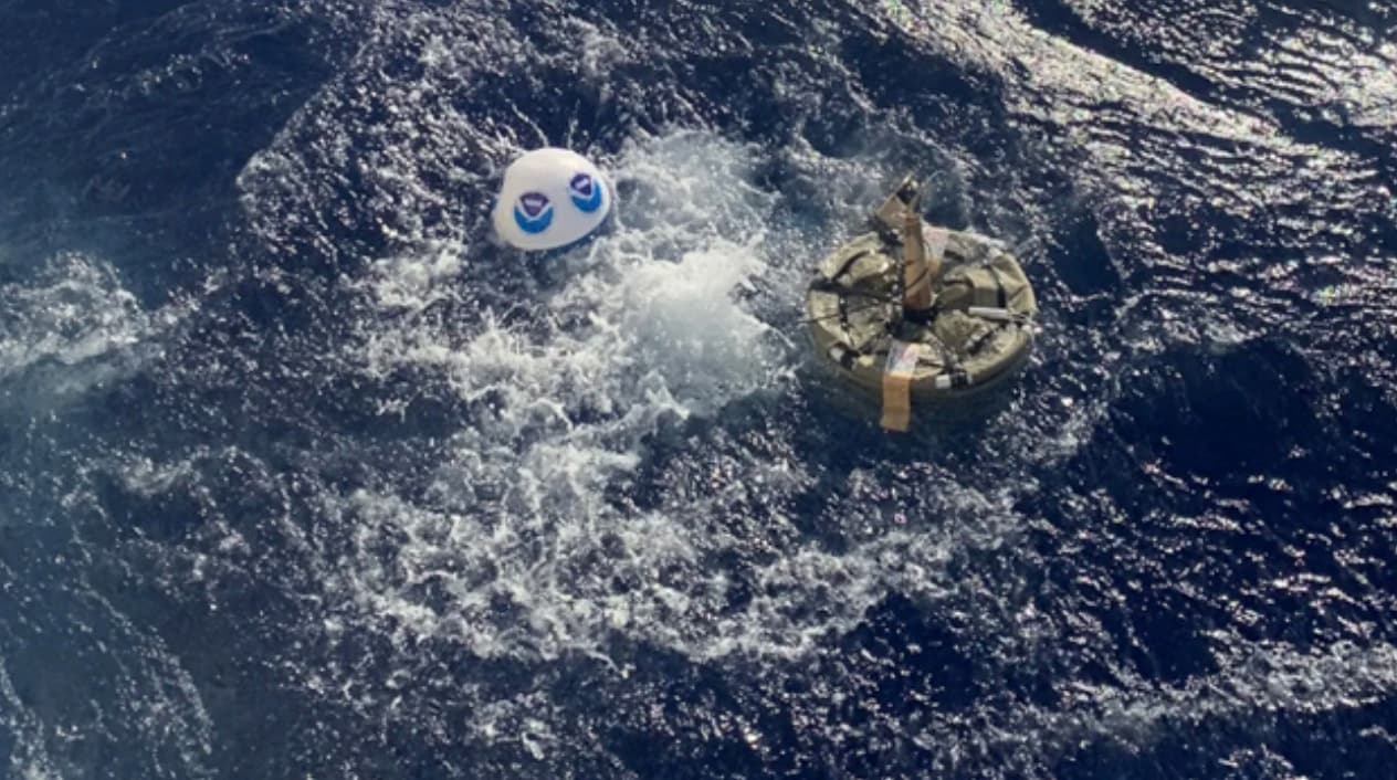 A floating object in the water